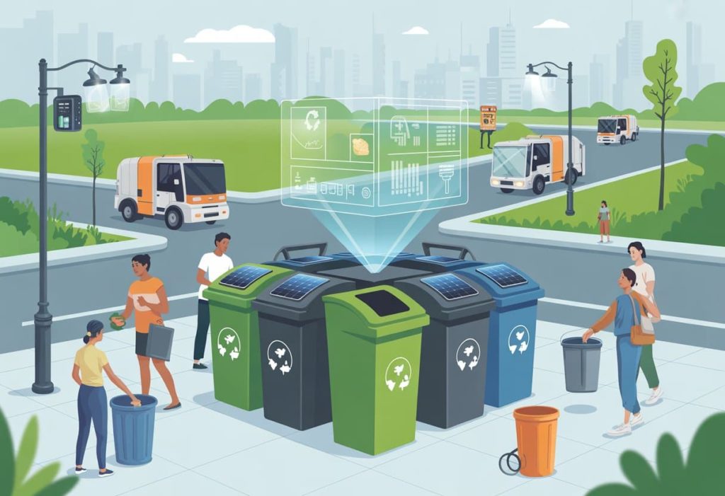 Smart Waste Management Technology Making Cities Cleaner icon
