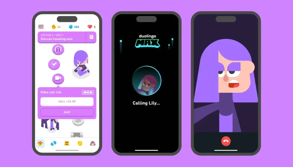 Duolingo Max APK Mod Interface