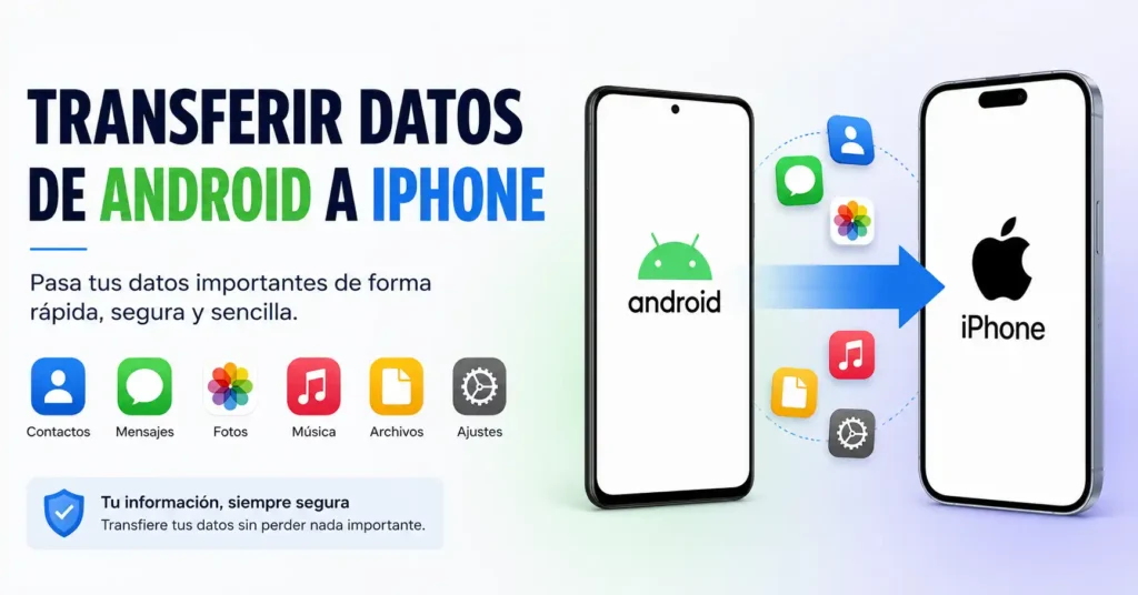 Cómo transferir datos de Android a iPhone