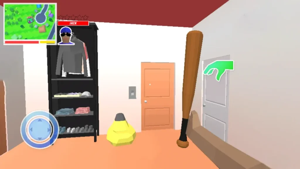 Dude Theft Wars mobile game screenshot of a room interior